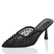 Lryweisy Women's Rhinestone Slingback Pumps 2.4 Inch Kitten Heels, Sparkly...