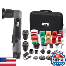SPTA 12V Cordless Mini Car Polisher RO/DA Kit - Auto Detailing, Polishing, Sandi