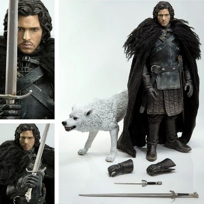 Game of Thrones Jon Snow und Ghost Exclusive 1:6 Figur ThreeZero 29 cm OVP Neu