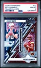 2024 CONTENDERS POWER PLAYERS #22 DRAKE MAYE/JAYDEN DANIELS ROOKIE RC PSA 8