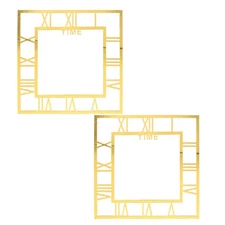  2 Pcs Digital Clock Sticker Bedroom Decorations Adhesive Stickers