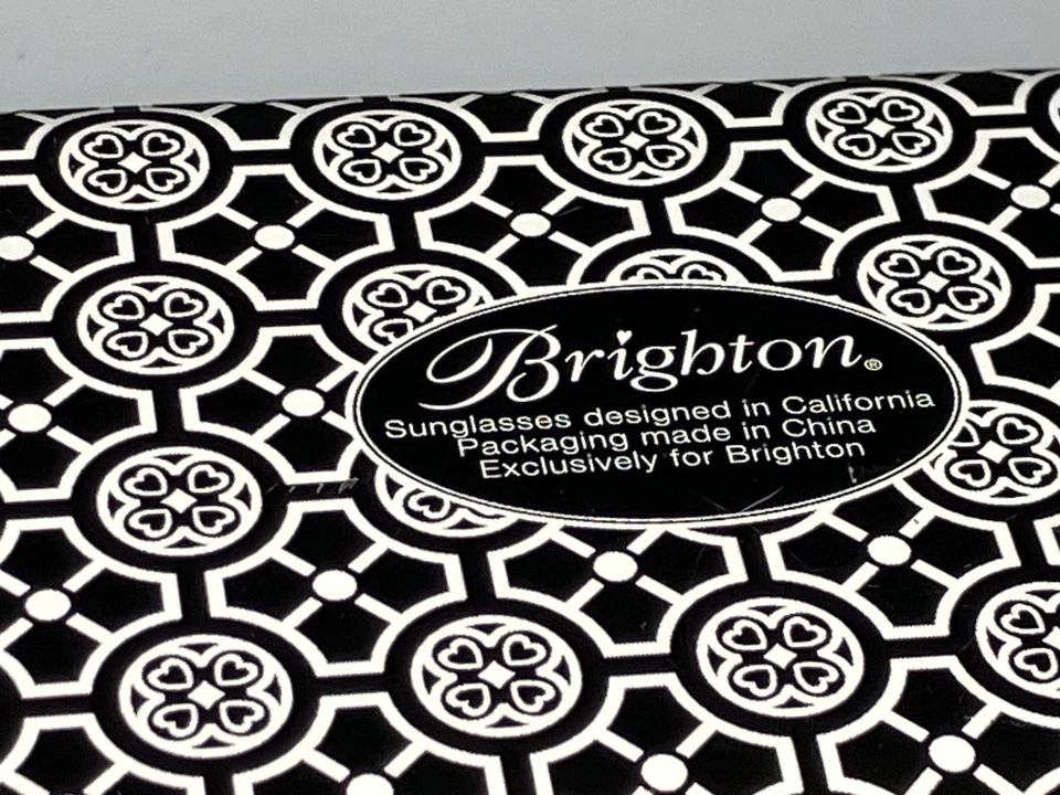 Gafas de sol BRIGHTON, gafas, estuche con cubierta de hojalata, blanco y negro, geométricas Foto 4 de 4