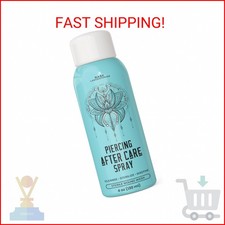 BASE LABORATORIES Piercing Aftercare Spray 4oz  Saline Spray for Piercings  Ea