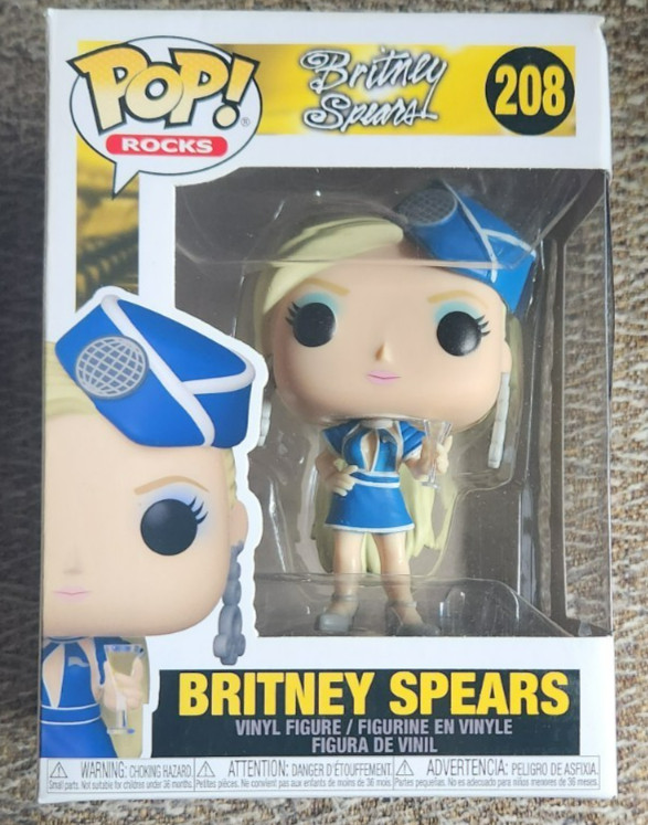 Funko Pop! Rocks Britney Spears Toxic Stewardess #208 New