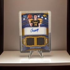 π₯2025-26 Bowman Best U- Bennett Stirtz -Dual Relic Gold Auto /50 Iowa WOW π