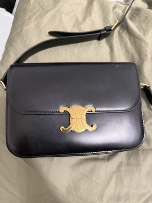 CELINE CLASSIQUE TRIOMPHE BAG IN SHINY CALFSKIN