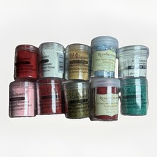 Lot Of 10 Stampin Embossing Powder Bulk Whisper Recollection Variety Of Colors