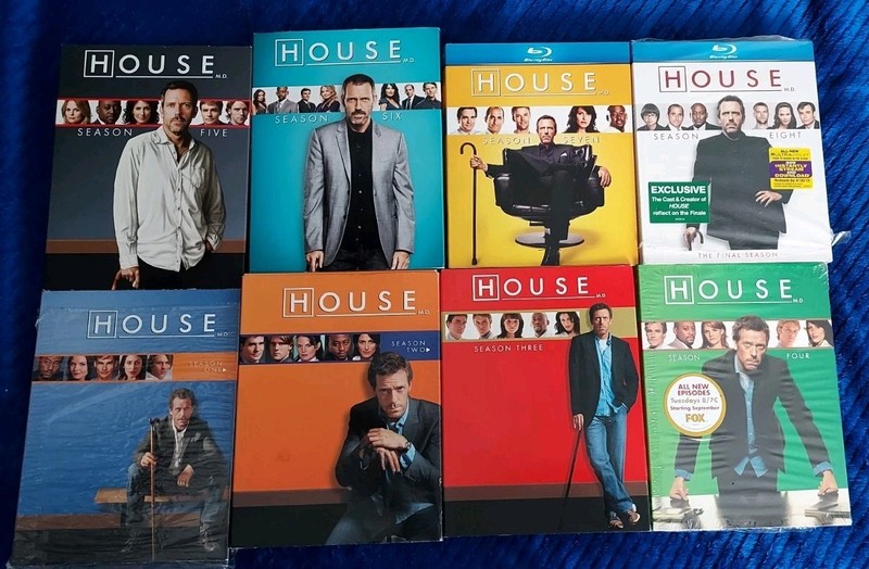 HOUSE M.D. The Complete DVD Series Collection Seasons 1-8 BOX SET Dvd/Blu Ray.