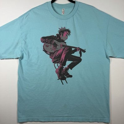 Gorillaz Men T-Shirt XL 2018 The Now Now Album 2D Graphic Guitar Cotton ALSTYLE