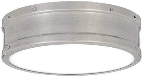 Quoizel Ahoy 12 3/4" Wide Antique Nickel LED Ceiling Light - Picture 3 of 5