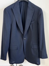 TODD SNYDER Knit Open Weave Sportcoat French Blue Unstructured Blazer 44L 798