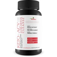90 Day Keto + Acv Luxe Detox Cleanse - Psyllium Keto Detox Cleanse 90 Day Supply