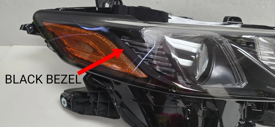 Faro pasajero derecho Toyota Camry 2020-2024 genuino bisel negro led OEM Foto 4 de 4