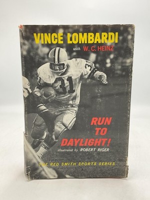 Vintage Run To Daylight! Vince Lombardi Hardcover 1963 Prentice Hall DJ