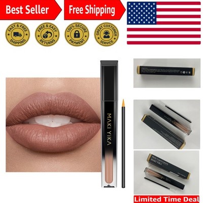 Lightweight Long Lasting Lipstick - Transferproof Latte Nude for Effortless Glam