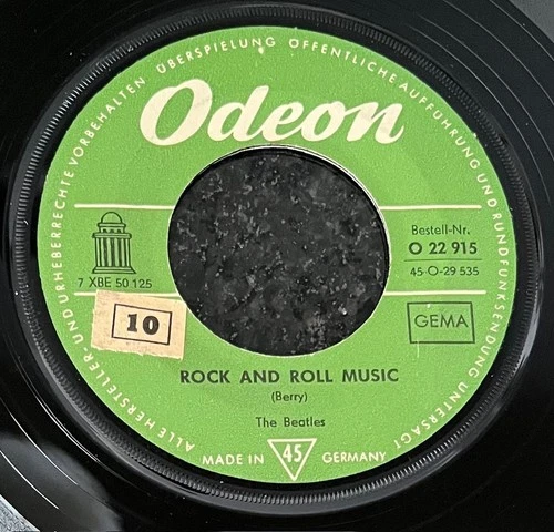 1965 GERMAN-PRESS Rock 45  THE BEATLES "Rock And Roll Music"/"I'm A Loser" ODEON