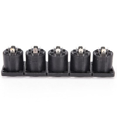 10pcs 4 Pin Speakon Female Jack Socket Connector Audio Loudspeaker Amplifier _cn