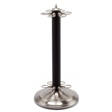 Stand-Style Metal Billiard Pool Cue Rack, Holds 6 Pool Cue Sticks