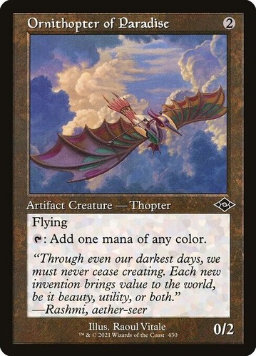 1x Ornithopter of Paradise (232) Modern Horizons 2 LP MTG Magic