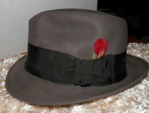 1950s Stetson 3x Beaver Open Road 6 3/4 Fedora Hat Cowboy Western