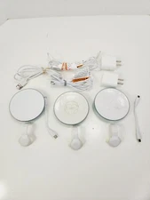 Lot Of 3  2 Owlet Smart Sock 2, 1 Owlet Sock 1  Base, And Plug For Parts Or Repa