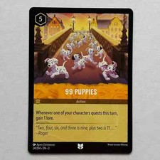 99 PUPPIES 24/204 Disney Lorcana Into The Inklands Regular Uncommon Card