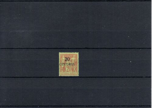 TIMBRE MAROC FRANCE COLONIE 1891 N°4 NEUF* MH - Photo 1/2
