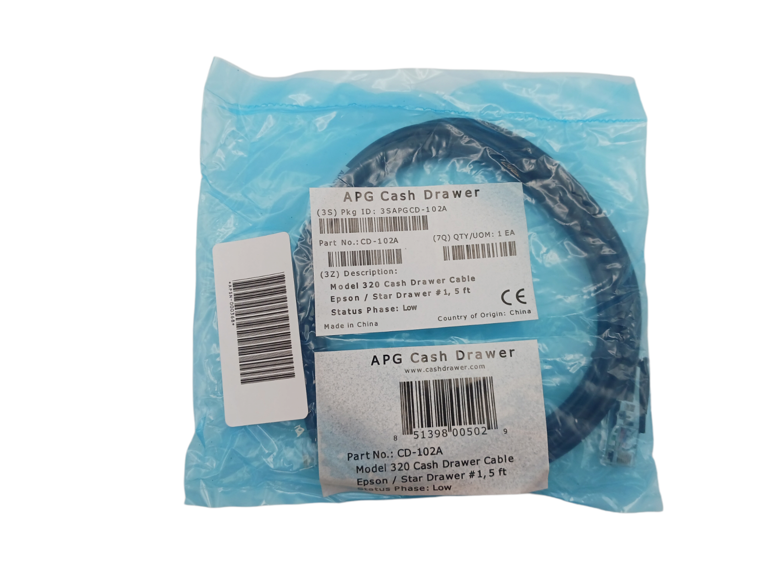 (NEW) APG Printer Interface Cable for Cash Drawer to Printer CD102A