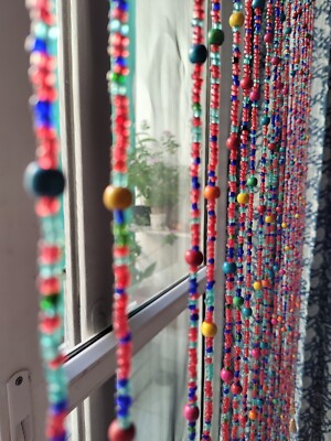 Handmade Beaded Doorway Curtain Door Bead Hippie Boho