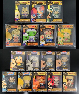 Lot of 16 Funko Pop Pins - Anime Set Naruto Dragon Ball Rare Pop! Pin BRAND  NEW | eBay