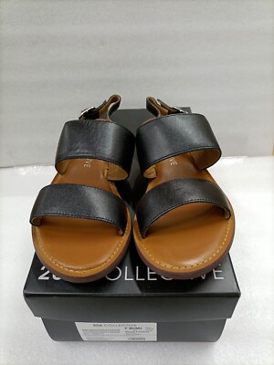 206 Collective  Women's Size 7 B(M)Cedar Casual Double Band Leather Sandals