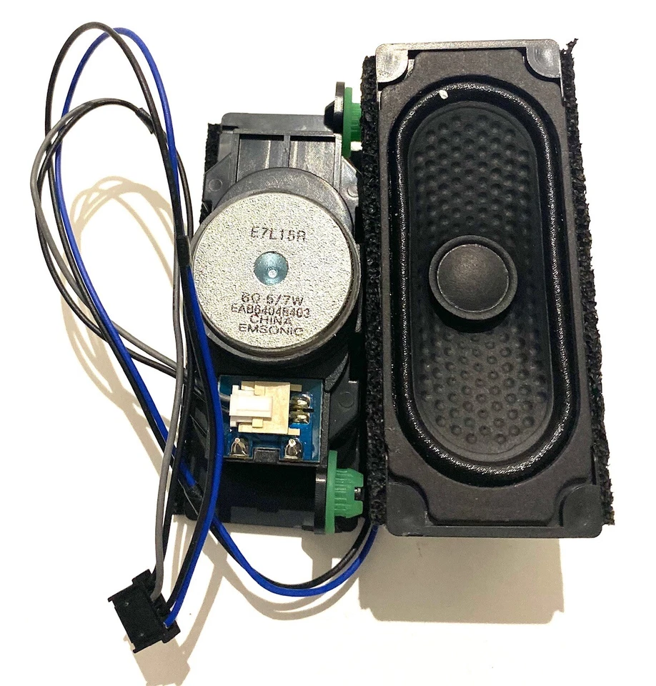 EAB64048403 Paire Haut-Parleur TV: 6Ω - 5/7W Size: 88x35 x37mm - Photo 3/4