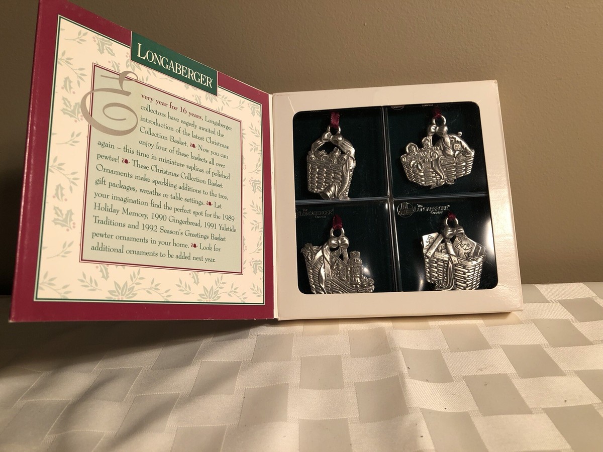 ロンガバーガー　クリスマスプレート LONGABERGER BASKET ORNAMENTS COMMEMORATIVE CHRISTMAS COLLECTION