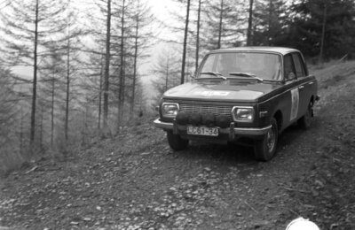 Gunter Ruttinger Gunter Bork Wartburg Knight 1968 Rally Car Old Photo