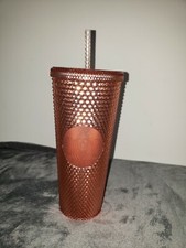 Starbucks Limited Edition Rose Gold Studded Tumbler Venti 24oz Cup Tumbler NEW