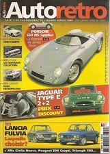 AUTO RETRO 304 PORSCHE 550 RS SPYDER JAGUAR TYPE E LANCIA FULVIA ALFA GIULIA