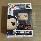 Funko POP! DC Justice League Glow Superman CHASE AAA Anime #1123 W/ Protector