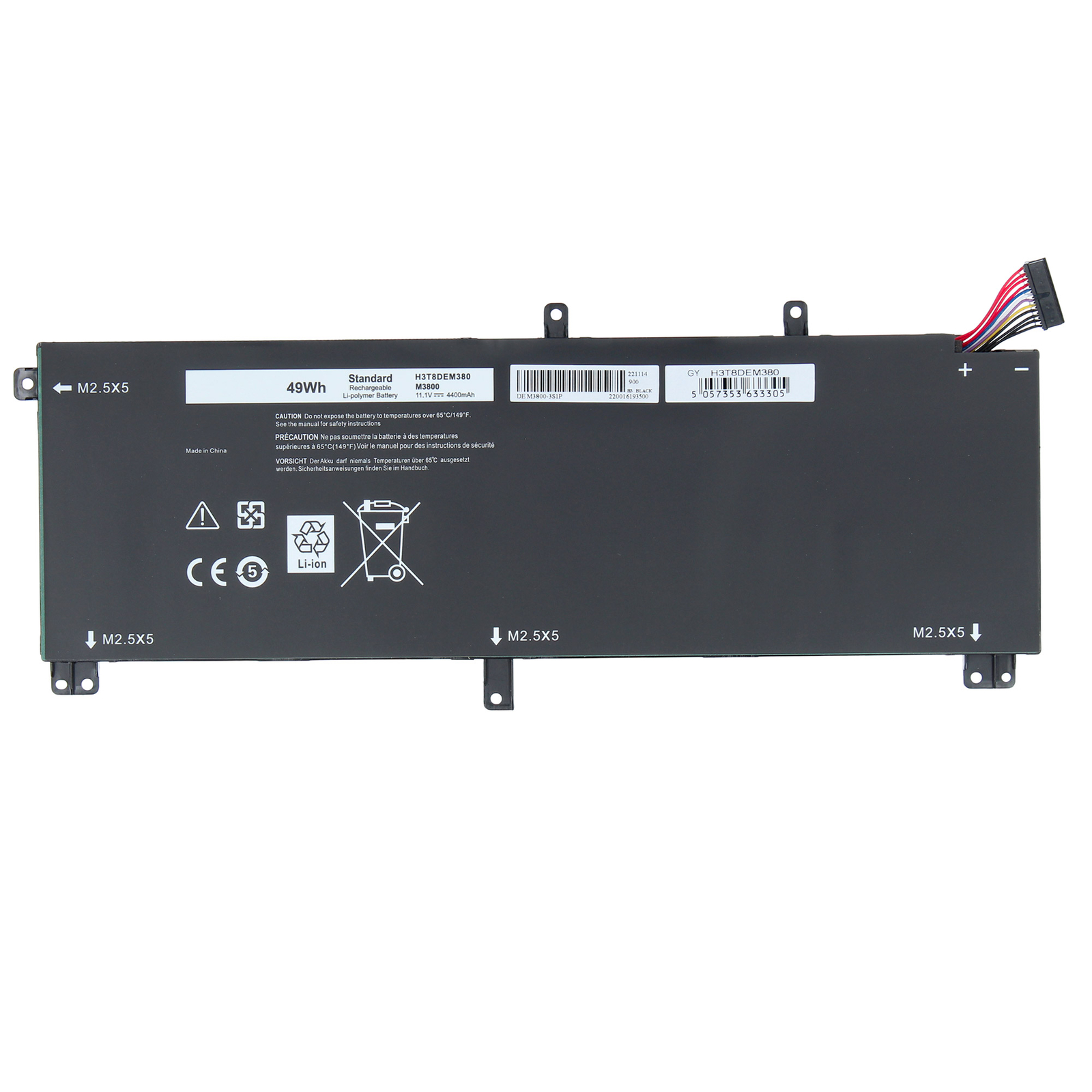 Nuova Batteria per Dell Precision M3800 | 11.1V Nero Lunga Durata