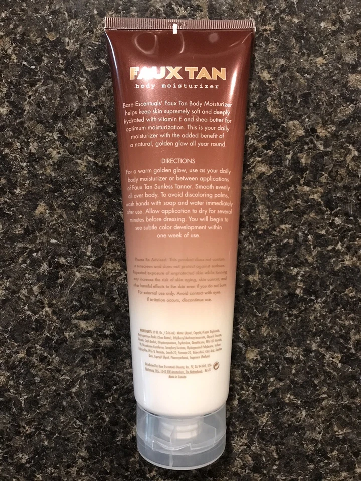 BARE ESCENTUALS FAUX TAN BODY MOISTURIZER CREAM 9 OZ NEW ~ NO BOX - Image 2 of 4