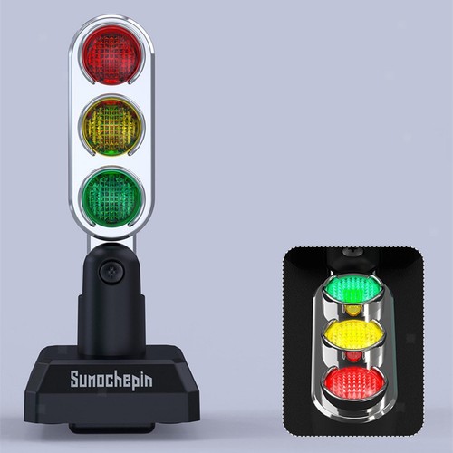 Ampel-Spielzeug, Motorrad-Ornamente, wiederaufladbar über USB, langlebig,