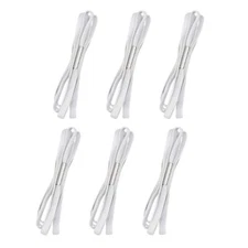 Table Bungees Tablecloth Strap Bands 6 Pieces White Elastic Windproof Band Co...