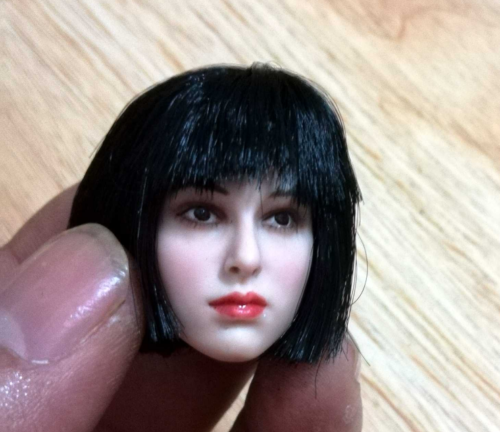 1/6 blasse Haut kurze schwarze Haare weiblicher Kopf Natalie Portman Skulptur geschnitztes Modell - Bild 4 von 9
