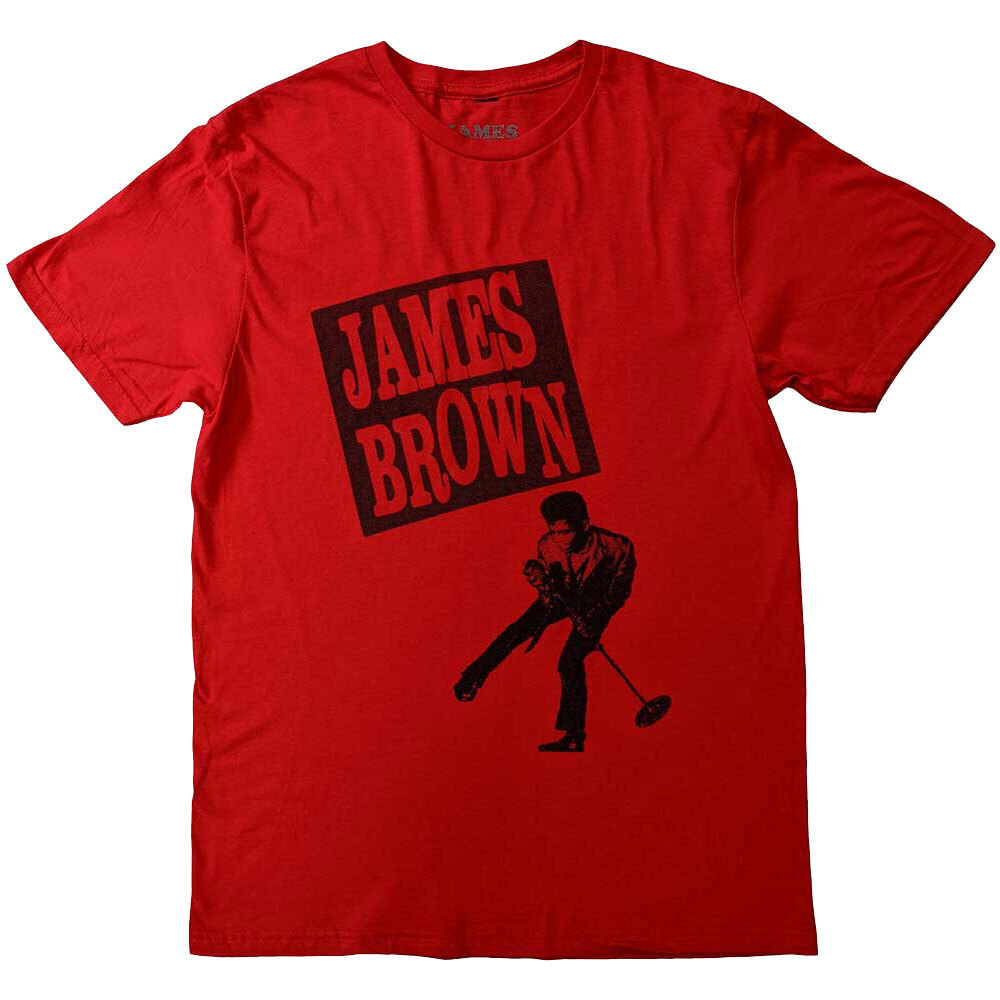 James Brown James Halftone T-Shirt Retro Music Design Vintage Style Comfortable Cotton Tee for Fans