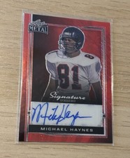 2024 Leaf Metal - Michael Haynes Autographed Red Signature Series #1/1 Auto Card