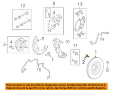 FORD OEM 09-19 Edge Rear Suspension Brake Components-Rotor Bolt W708733S439