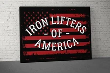 Motivational Iron Lifters Canvas - Gym Decor & Wall Art