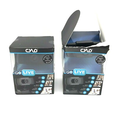  Go Live Web Cam Pro Camera Noise Reduction Mic Adjustable Arm Cylo Streaming 