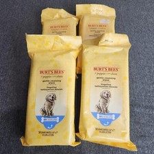 Burt's Bees Gentle Cleaning Wipes for Puppies with Buttermilk LOT of 4