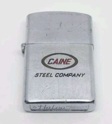 Vintage Halco Product Advertising Caine Steel Company Lighter