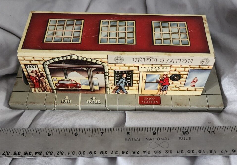 MAR TOYS TRAIN WHISTLING UNION STATION 2890 no canopy version MARX eBay